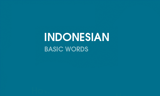 Indonesian Basic Words