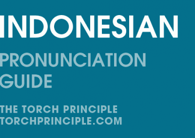 Indonesian Pronunciation